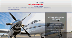 Desktop Screenshot of airplanes-usa.com